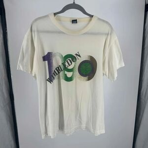 Vintage 1990 Wimbledon Tennis T-Shirt Size XL